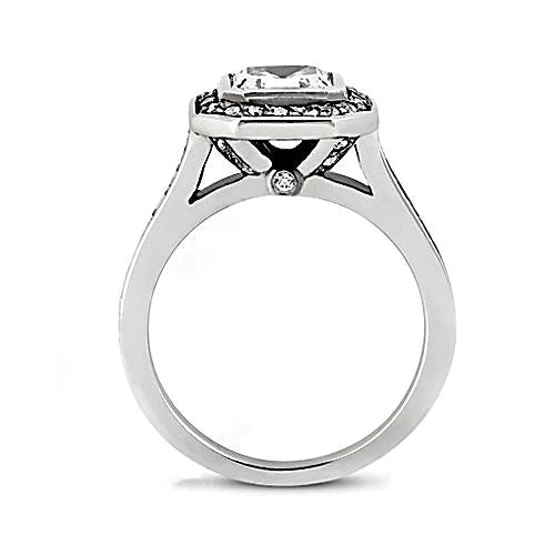 1 Quilate Asscher Anel de Diamante