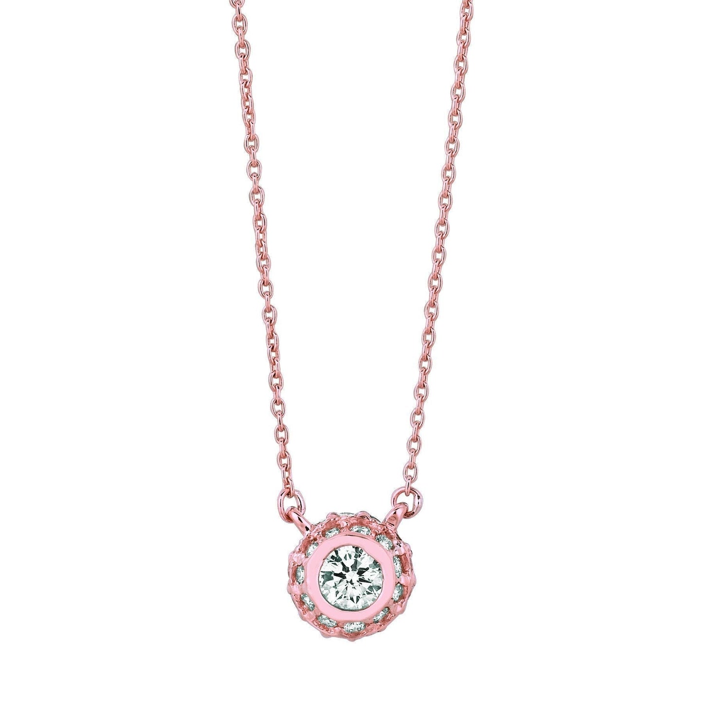 Pingente de diamante de 1 quilate em ouro branco 14K - harrychadent.pt