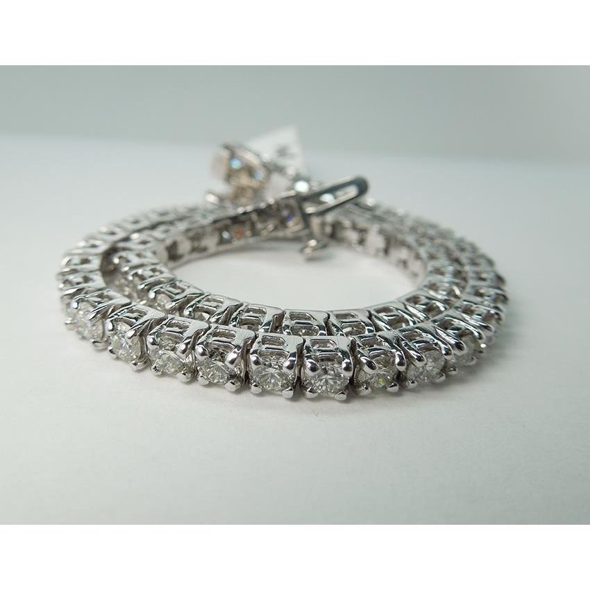 Pulseira de tênis de diamante de 11 quilates em ouro branco 14K - harrychadent.pt