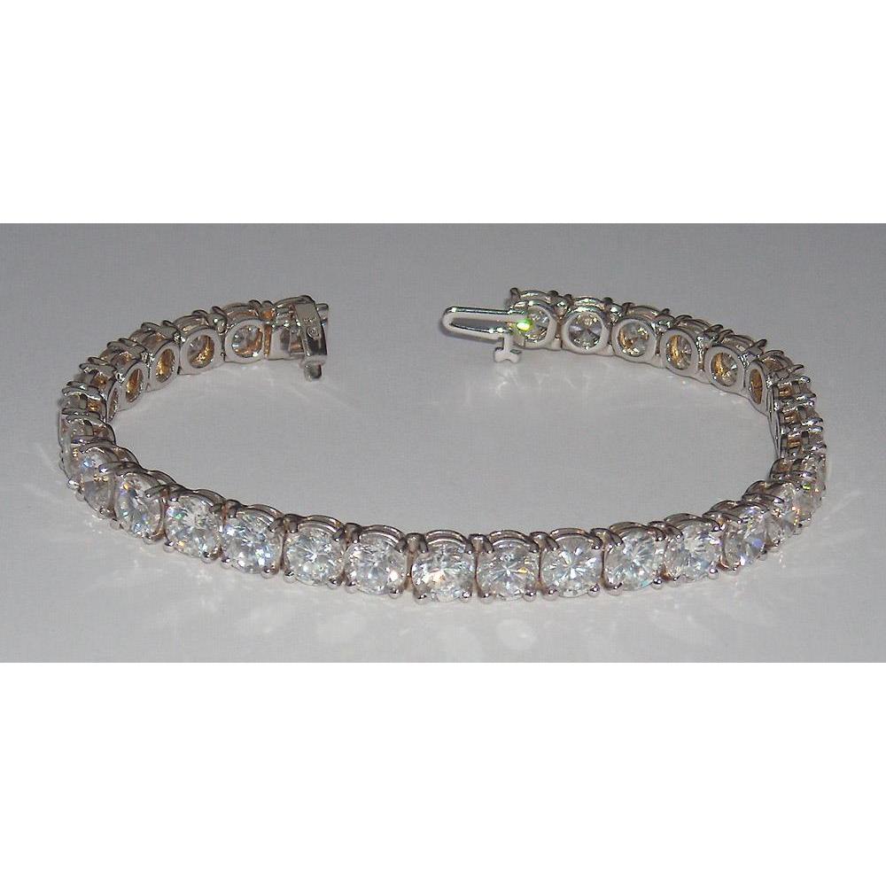 11.70 Ct. Pulseira de tênis de diamante x joias com montagem nas costas- harrychadent.pt
