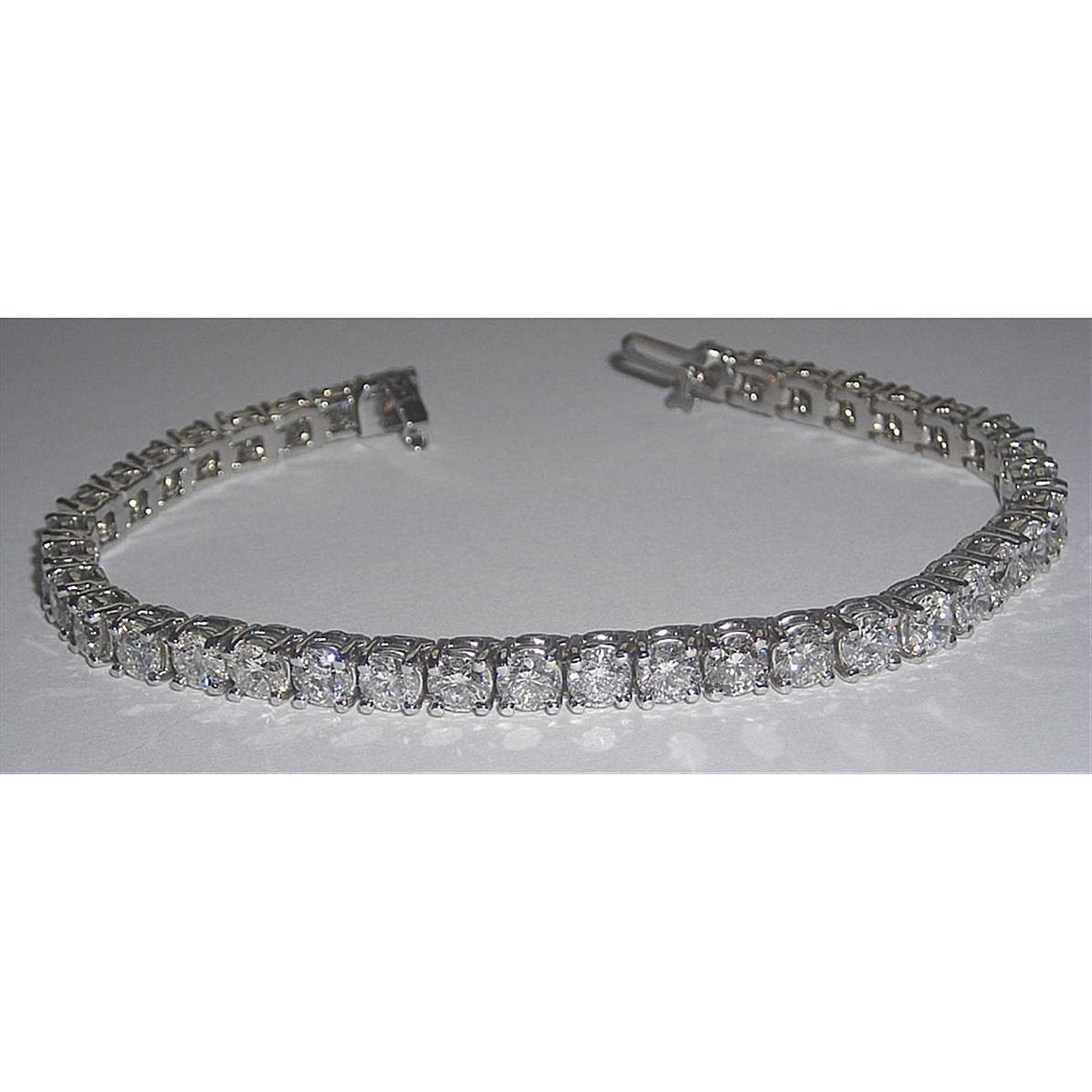 16.72 Ct. Pulseira de tênis de diamante joias de ouro branco 14K - harrychadent.pt