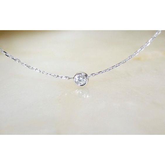 Conjunto de moldura de 1.25 ct pingente de colar de diamante redondo - harrychadent.pt