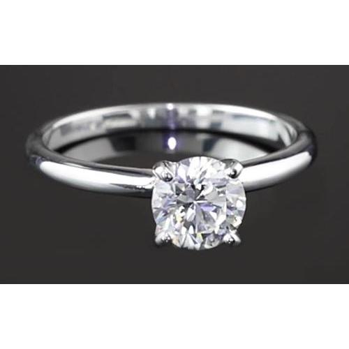 Anel de noivado de diamante redondo de 1.25 em ouro branco 14K - harrychadent.pt