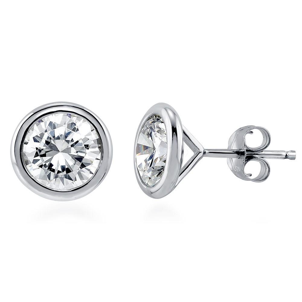 Conjunto de moldura de 1.3 ct redondo de diamante com pino de ouro branco 14K - harrychadent.pt