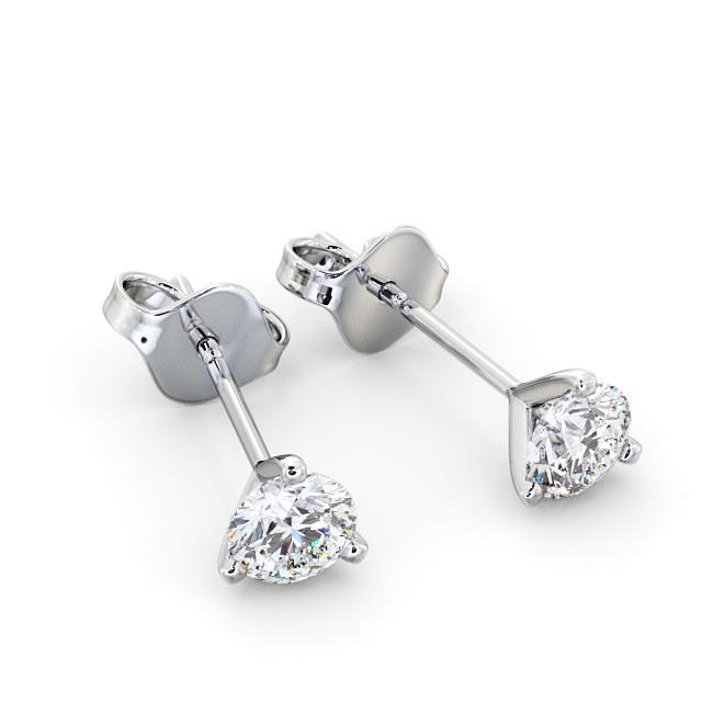 Brinco redondo feminino com cravo de diamante de 1.35 ct - harrychadent.pt