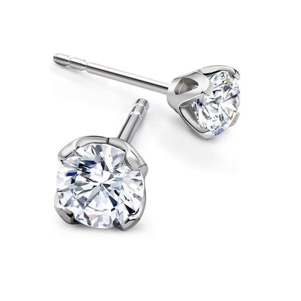 Brincos de diamante redondo de 1.5 ct - harrychadent.pt