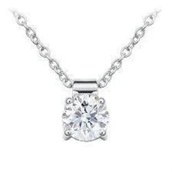 Colar de pingente de diamante de 1.50 quilates D x 1 Solitaire - harrychadent.pt