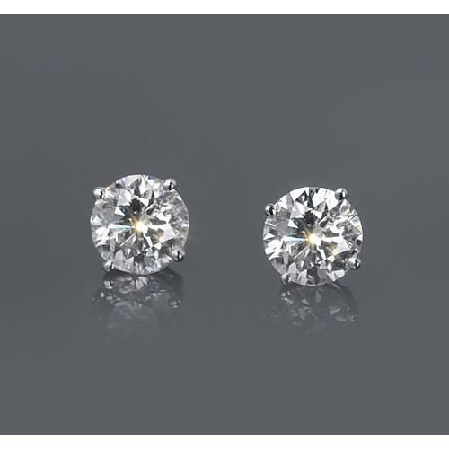 1.50 quilates de brinco feminino de quatro pontas em ouro branco 14K F Vs1 - harrychadent.pt