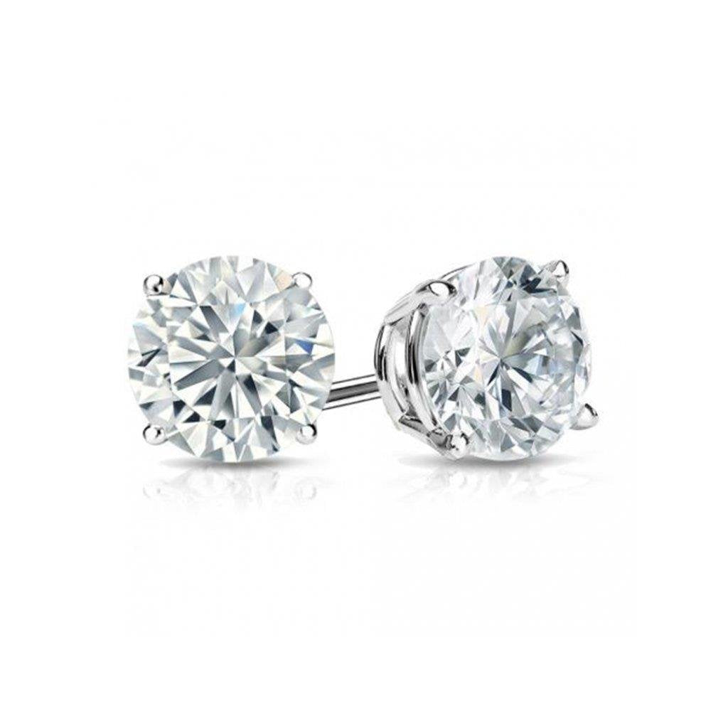 1.60 quilates de brincos de diamante ouro branco sólido ouro 14K - harrychadent.pt