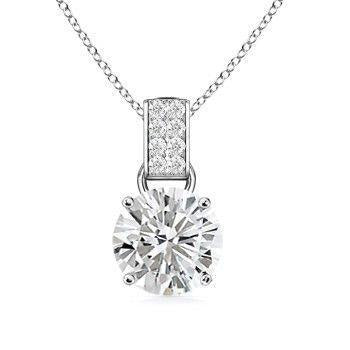 Solitaire redondo com diamante de 1.65 quilates e ouro branco joias finas - harrychadent.pt