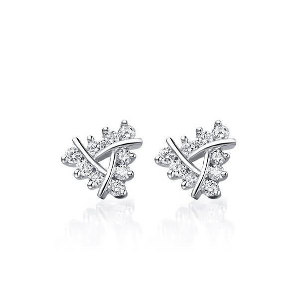 1.8 ct redondo diamante feminino 14k brinco em ouro branco - harrychadent.pt