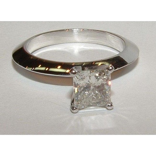 Aliança de 2 quilates Princesa Diamante Solitaire - harrychadent.pt