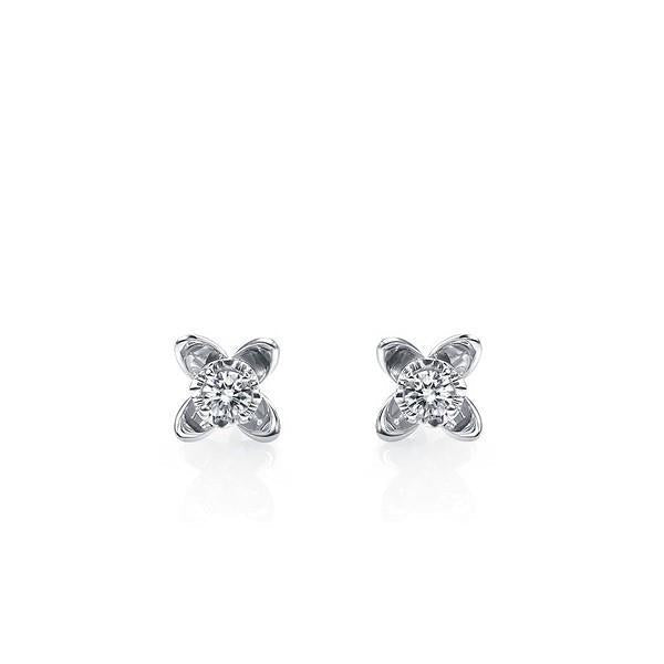 Brinco de 2 quilates feminino com tachas e diamantes de corte redondo - harrychadent.pt