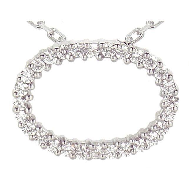 2.01 quilates círculo pingente de diamante joias ouro branco colar 14k - harrychadent.pt