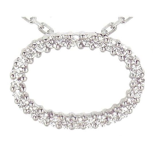 2.01 quilates círculo pingente de diamante joias ouro branco colar 14k - harrychadent.pt
