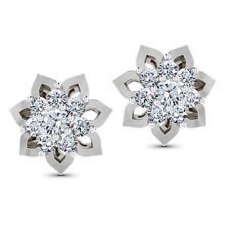 Brinco feminino de diamante com corte redondo de 2.2 ct - harrychadent.pt