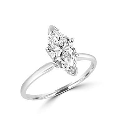 Diamante de noivado solitário anel de 2.25 quilates em ouro branco 14K - harrychadent.pt