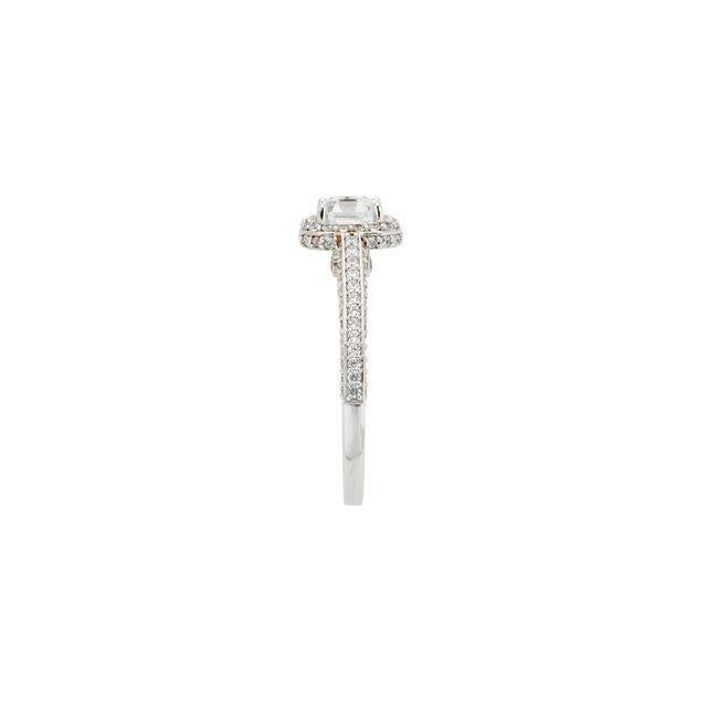 Joias para anel de noivado de diamante Asscher de 2.31 quilates novo - harrychadent.pt
