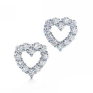Brinco em coração aberto de 2.4 ct com corte redondo de diamante - harrychadent.pt
