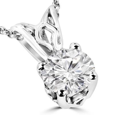 Pingente Solitário de Diamante com Corte Redondo Lindo de 2.5 Ct - harrychadent.pt