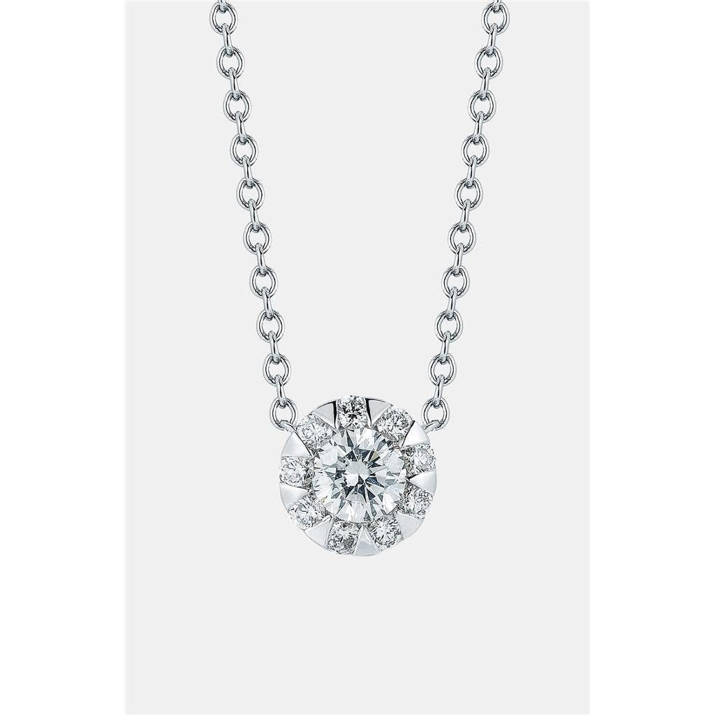 Colar de pingente de diamante lindo com corte redondo lindo de 2.85 ct novo - harrychadent.pt