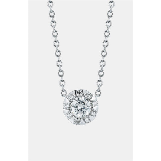 Colar de pingente de diamante lindo com corte redondo lindo de 2.85 ct novo - harrychadent.pt