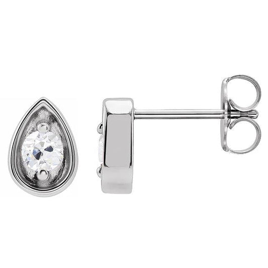 Bijuterias femininas de 3 quilates de diamante em forma de lágrima de mineiro antigo - harrychadent.pt