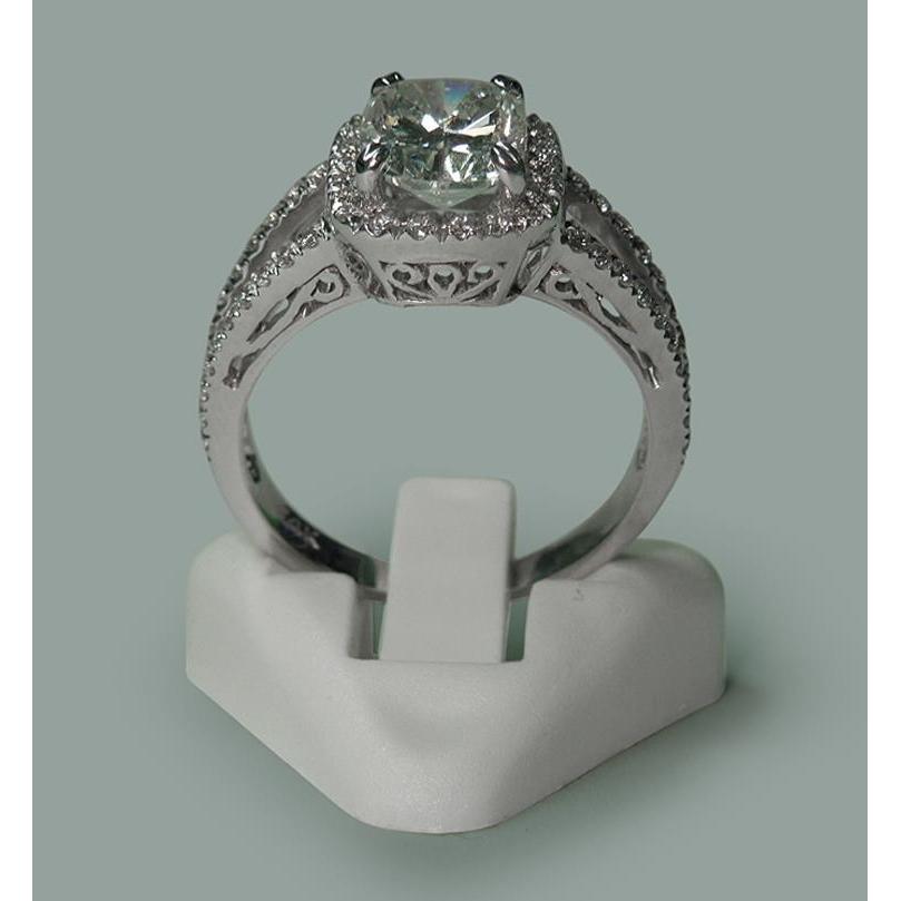 Almofada de diamante de 3.50 quilates e anel solitário de diamante joias novas - harrychadent.pt