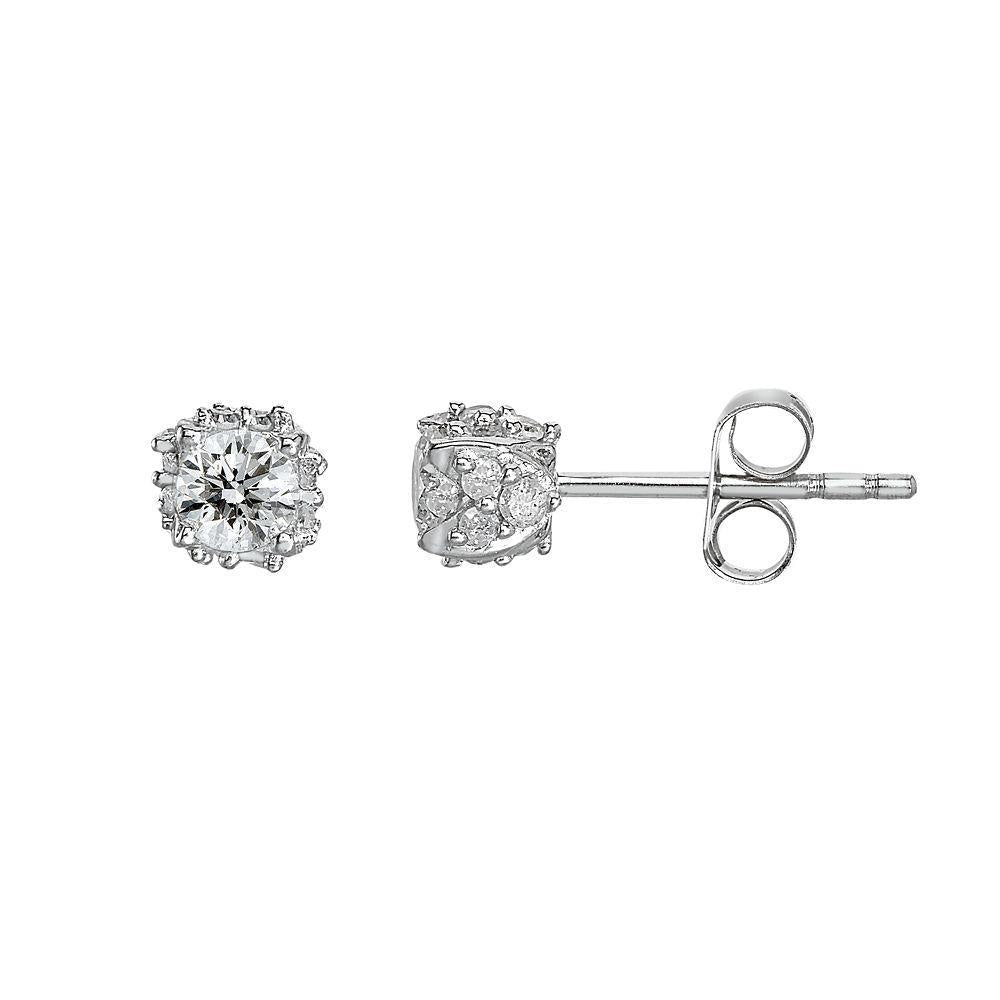 Brincos Lady Studs de diamantes redondos brilhantes com lapidação brilhante de 3.60 ct - harrychadent.pt