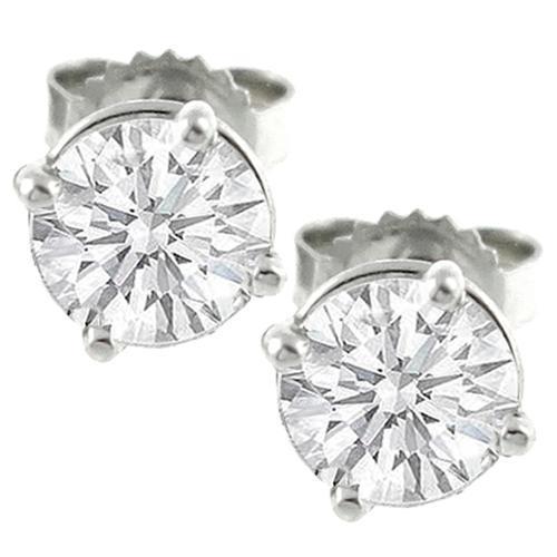 3.70 quilates de diamante com tachas brinco ouro branco 14K - harrychadent.pt