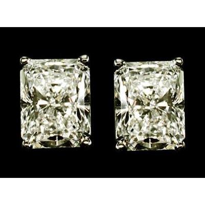 4 Ct. Brinco de Diamante em Ouro Branco Brinco de Diamante - harrychadent.pt