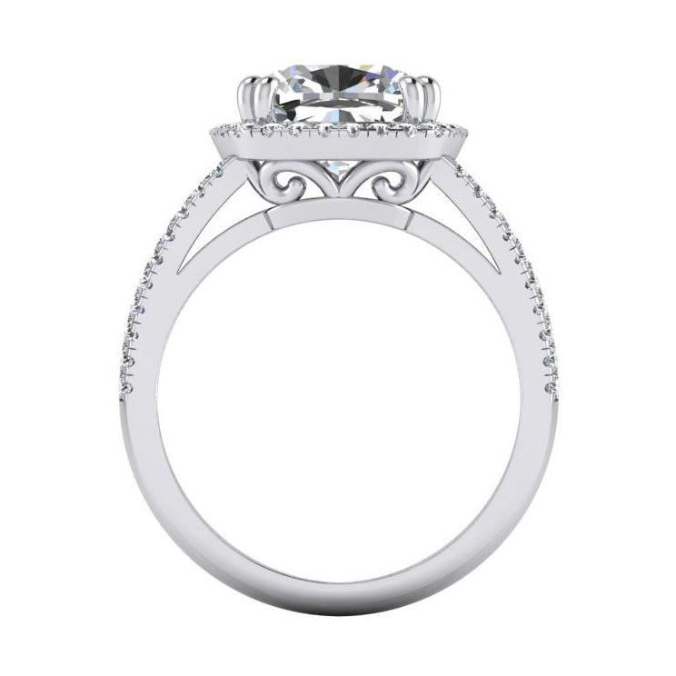 4.50 quilates almofada de diamante halo anel de joias - harrychadent.pt