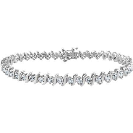 Pulseira de tênis de diamante redondo com corte brilhante de 5 ct em ouro branco sólido 14K - harrychadent.pt