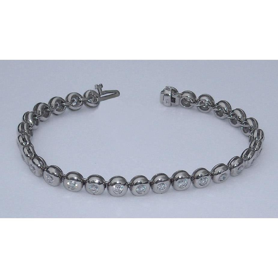 Pulseira de tênis de diamante de 5.60 quilates vs. moldura completa - harrychadent.pt