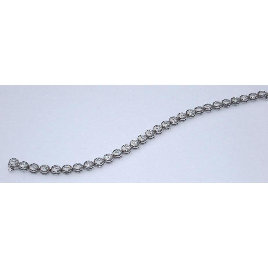 Pulseira de tênis de diamante de 5.60 quilates vs. moldura completa - harrychadent.pt