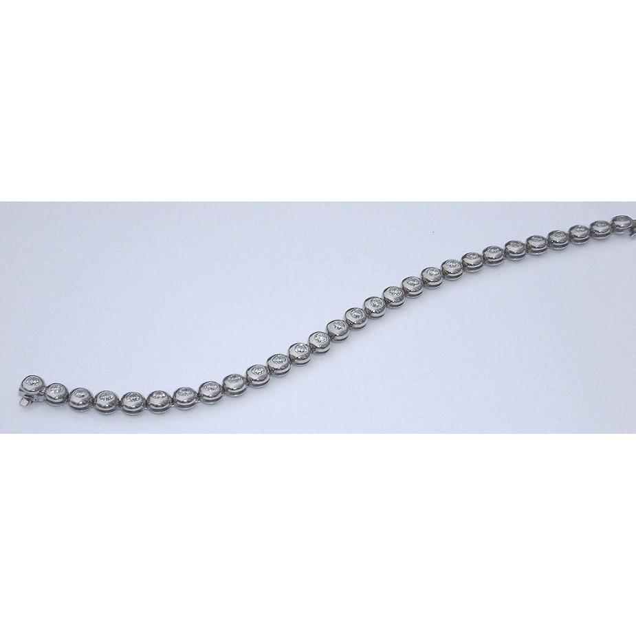 Pulseira de tênis de diamante de 5.60 quilates vs. moldura completa nova - harrychadent.pt