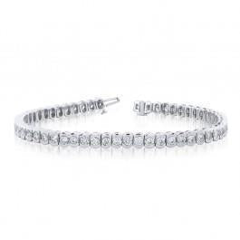 Conjunto de pulseira de tênis com pino redondo de diamante 7.50 quilates e joias de ouro - harrychadent.pt