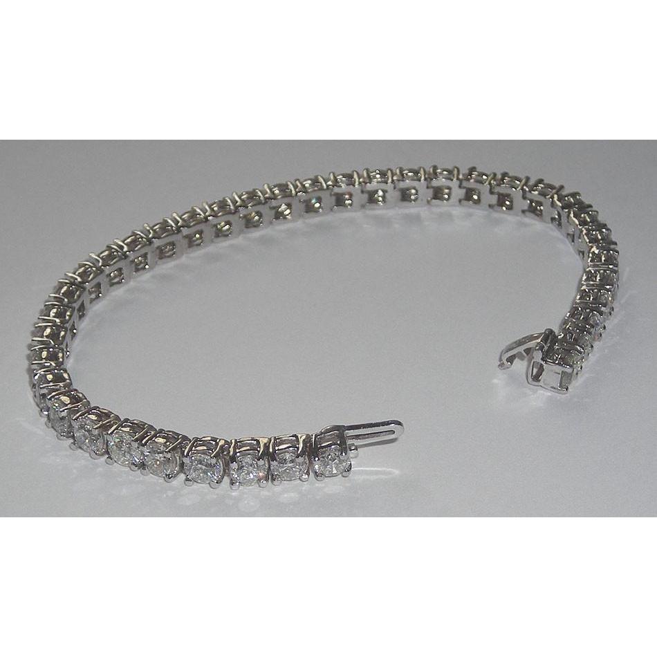 Bracelete de tênis de diamante de 9.5 quilates vs. joias sólidas WG 14K - harrychadent.pt