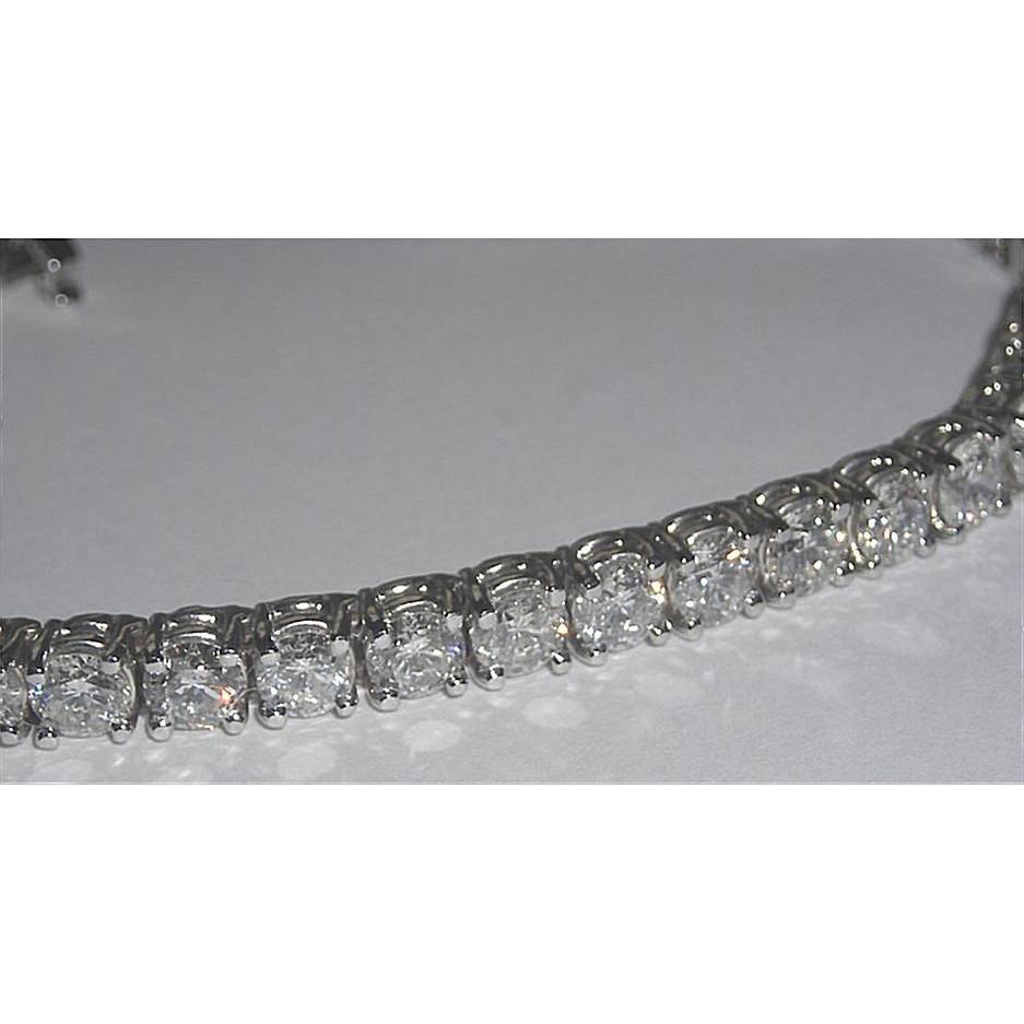 Bracelete de tênis de diamante de 9.5 quilates vs. joias sólidas WG 14K - harrychadent.pt