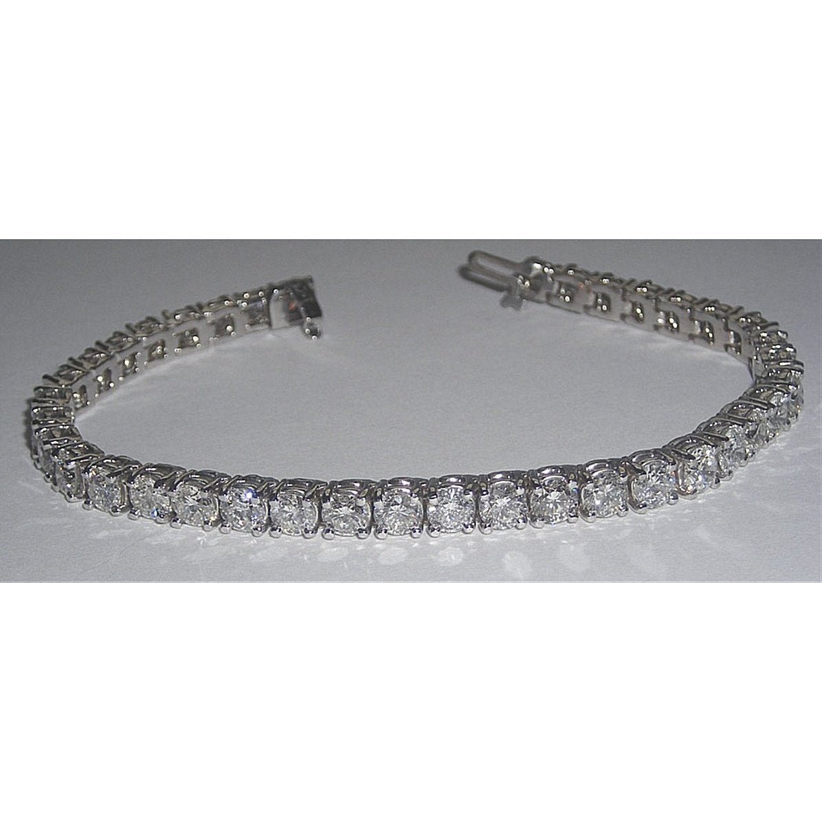 Bracelete de tênis de diamante de 9.5 quilates vs. joias sólidas WG 14K - harrychadent.pt