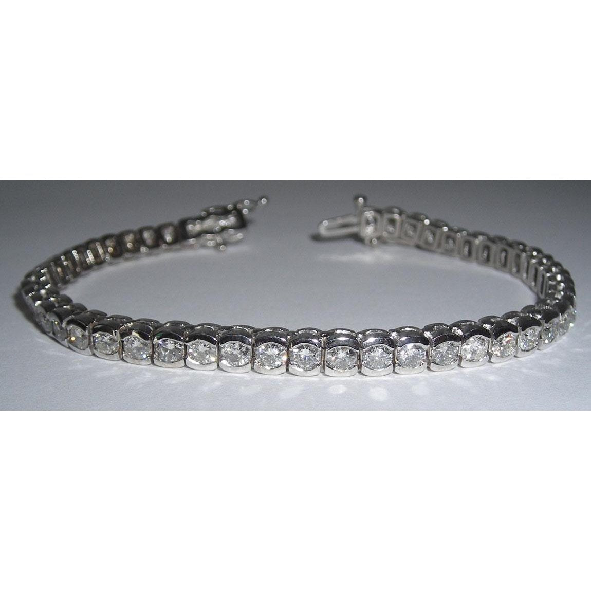 Conjunto de joias com pulseira de tênis de diamantes de 9.60 quilates - harrychadent.pt
