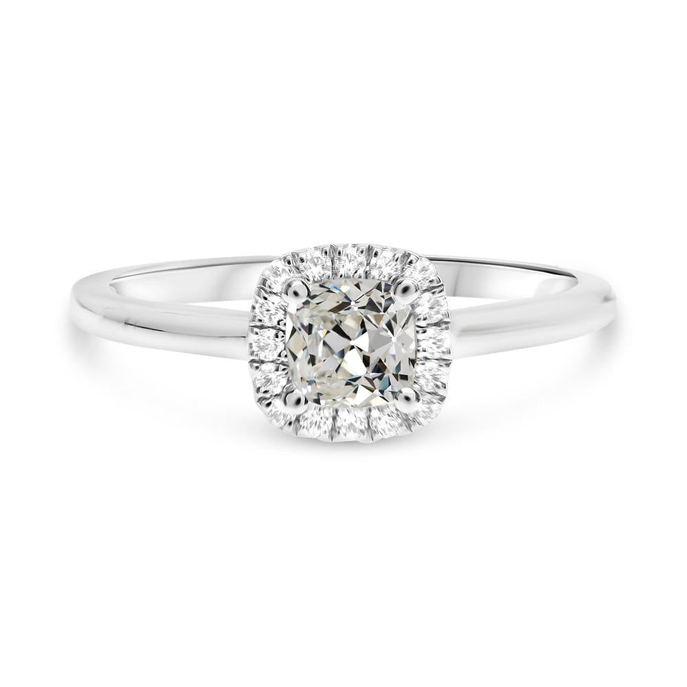 Almofada Old Miner Diamond Halo Ring 3.50 quilates - harrychadent.pt