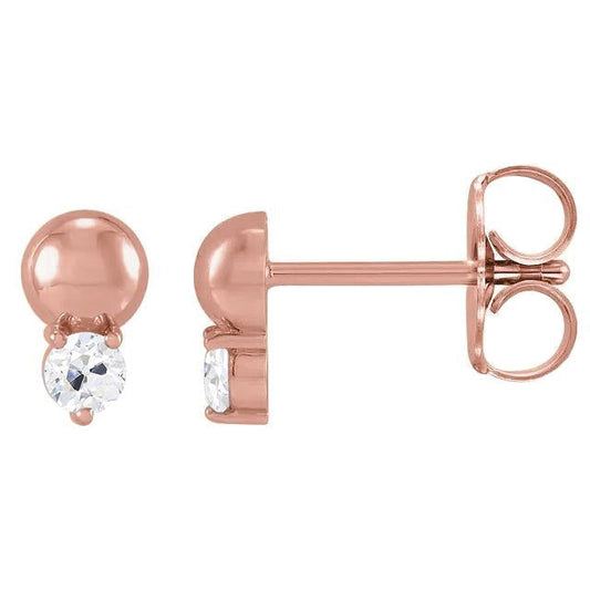 Brincos de diamante com tachas rebatíveis e joias antigas de mineiro de 3 quilates - harrychadent.pt