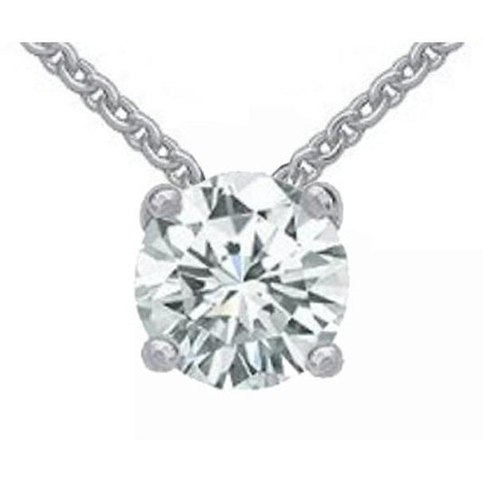 Pingente de diamante em ouro branco 1.25 ct. Colar de diamantes - harrychadent.pt