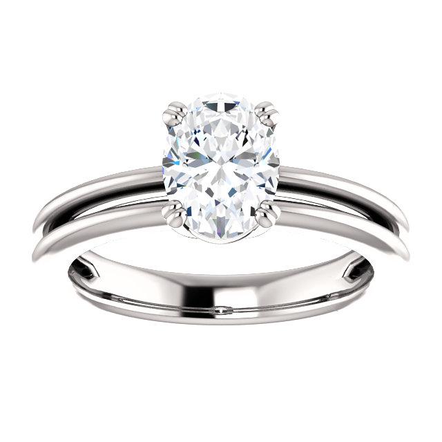 Diamante Solitaire Anel de Noivado 2 Quilates Split Shank Mulheres Joias - harrychadent.pt