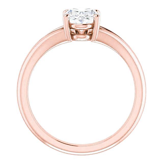 Diamante Solitaire Ring Split Shank 2 Quilates Rose Gold - harrychadent.pt