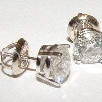 Brincos de diamante de 1.80 quilates em ouro branco novo 14K - harrychadent.pt