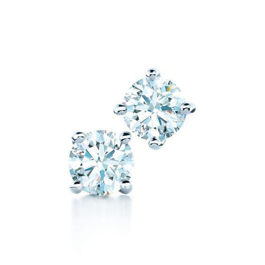 Brinco com pino de diamante de 1.70 quilates redondo brilhante em ouro branco - harrychadent.pt