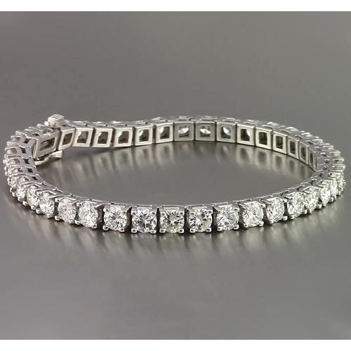 Pulseira de tênis de diamante 10 quilates em ouro branco nova - harrychadent.pt