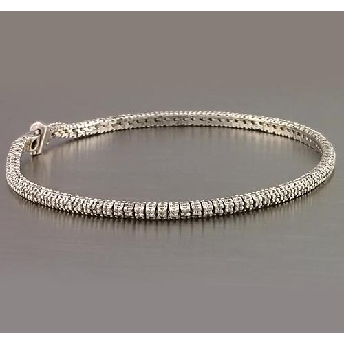 Conjunto de bracelete de diamante para tênis com pino de 3.50 quilates joias novas - harrychadent.pt